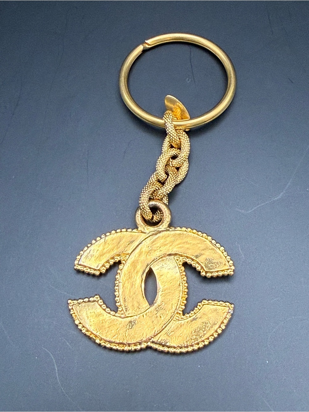CHANEL CC Logo Charm/Keyring 1995 Autumn Collection excellent condition